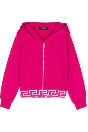 VERSACE Medusa Head-embroidered zip-up hoodie
