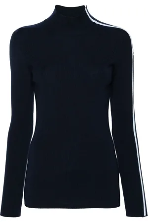 Moncler Striped-sleeve virgin-wool jumper