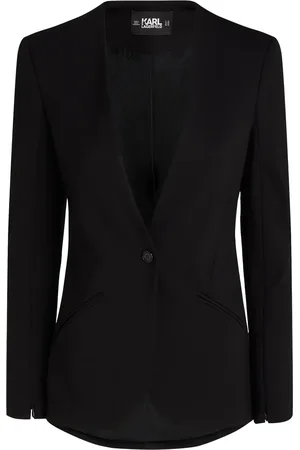 Karl Lagerfeld Collarless single-breasted blazer