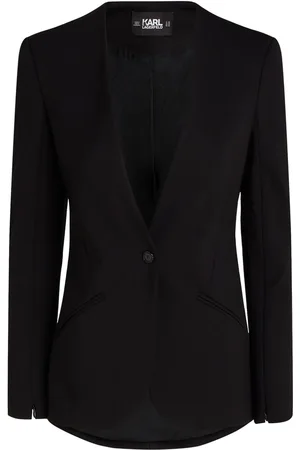 Karl Lagerfeld Collarless single-breasted blazer