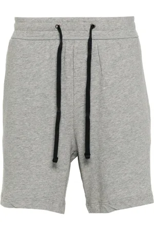 James Perse M??lange-effect cotton shorts