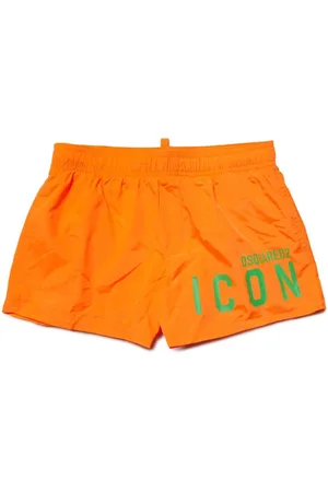 Dsquared2 Logo-print elasticated-waistband swim shorts