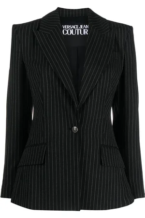 VERSACE Tailored pinstriped blazer