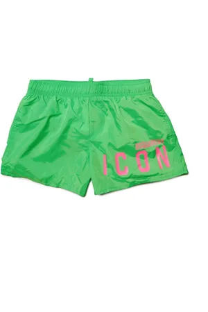 Dsquared2 Logo-print elasticated-waistband swim shorts