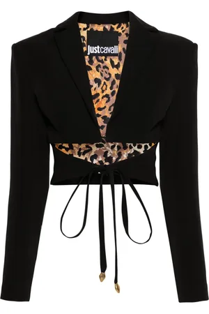 Roberto Cavalli Cut-out cropped blazer