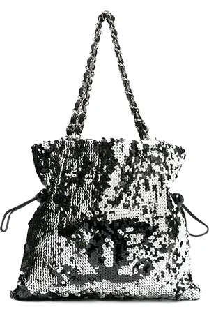 CHANEL 2007/2008 sequin-embellished CC shoulder bag