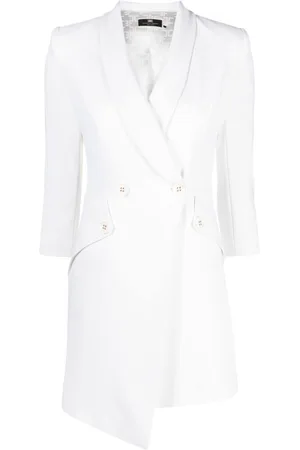Elisabetta Franchi Double-layer asymmetric mini dress