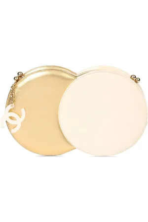 CHANEL 2006 Double Circle leather clutch bag