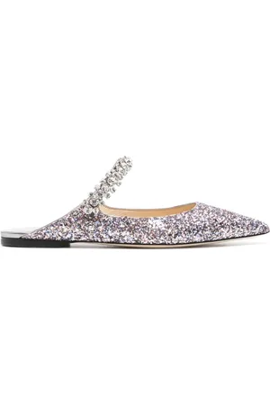 Jimmy Choo Bing crystal-embellished mules