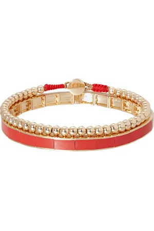 Roxanne Assoulin Gold-plated Running With The Band bracelet (set of two)
