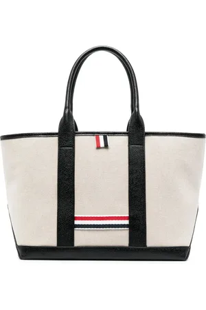 Thom Browne RWB-stripe tote bag