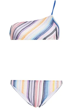 Missoni Striped one-shoulder bikini
