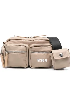 Msgm Logo-print messenger bag