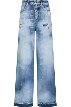 Dsquared2 Distressed wide-leg jeans
