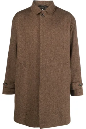 MACKINTOSH Soho herringbone wool coat