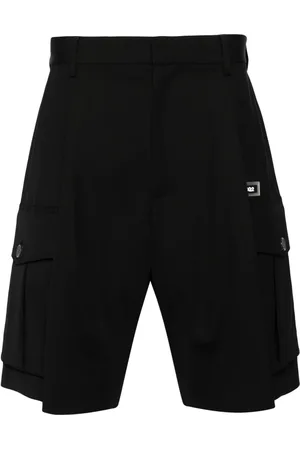 Dsquared2 Pleated virgin wool cargo shorts