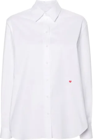 Moschino Heart-embroidered shirt