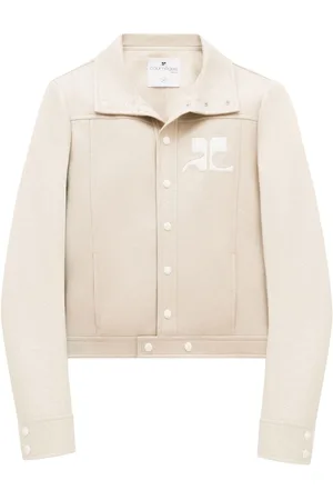 Courrèges Logo-patch press-stud jacket