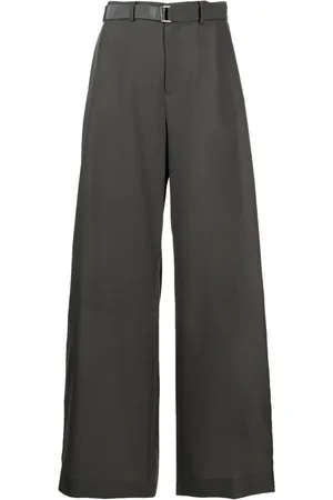 SACAI Satin-stripe tailored trousers