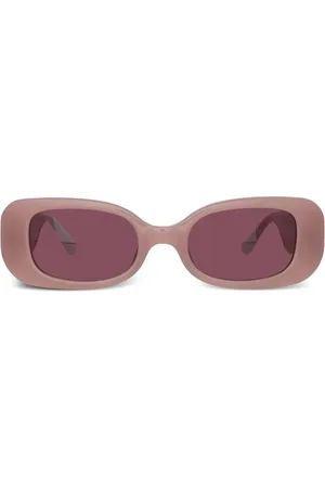 Linda Farrow Engraved-logo arm sunglasses