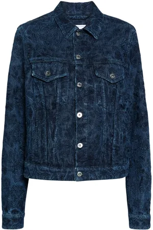 OFF-WHITE Tattoo embroidered denim jacket