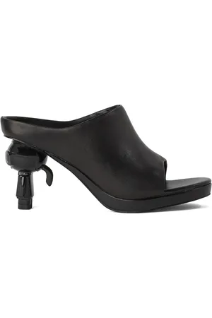 Karl Lagerfeld Ikon kitten-heel leather mules