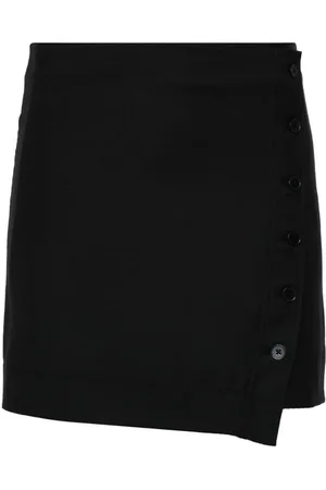 Loulou Studio Button-up wrap miniskirt