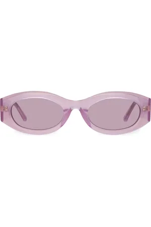 Linda Farrow X The Attico Berta oval sunglasses
