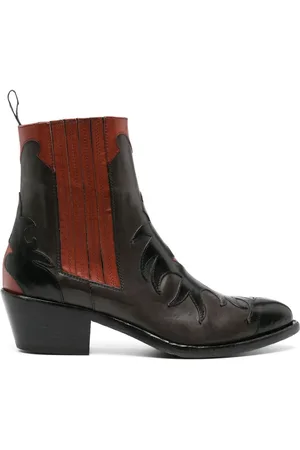 SARTORE 45mm panelled leather boots