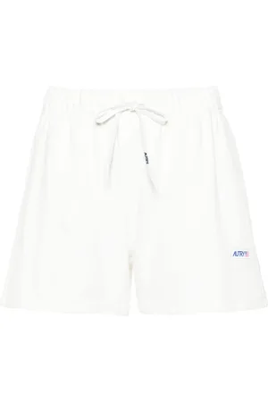 Autry Logo-patch jersey shorts