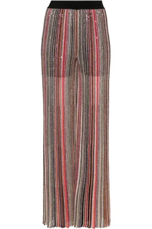 Missoni Sequin-embellished flared trousers