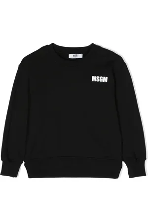 Msgm Logo-print cotton sweatshirt