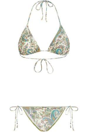 Etro Paisley-print halterneck bikini