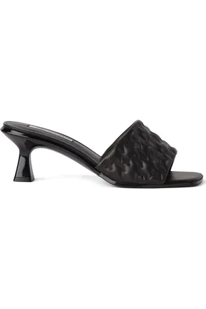 Karl Lagerfeld Monogram 50mm leather sandals