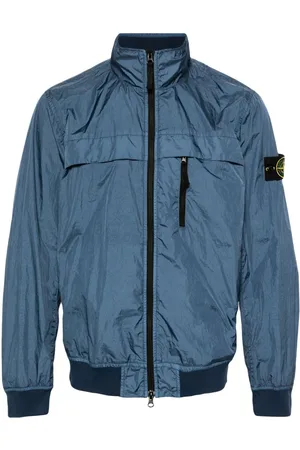 Stone Island Compass-badge crinkled windbreaker