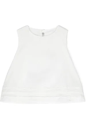 Il gufo Sleeveless cotton blouse