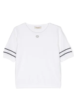 Twin-Set Logo-plaque short-sleeve jumper