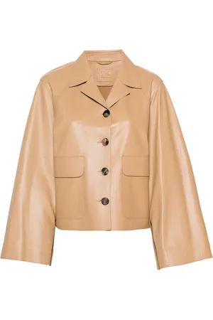 DESA 1972 Stud-fastening-sleeves leather jacket