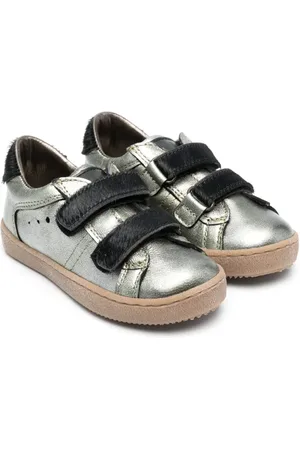 PèPè Touch-strap metallic sneakers
