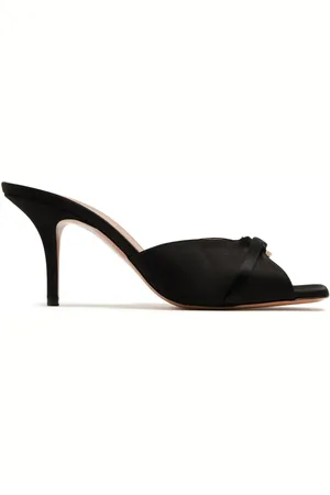 MALONE SOULIERS Patricia 70mm crystal-embellished satin mules