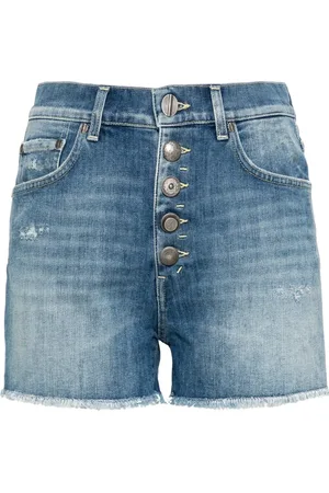 Dondup Mid-rise denim mini shorts