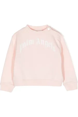 Palm Angels Curved-logo cotton sweatshirt