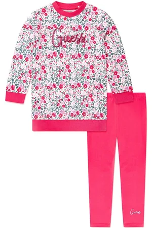 Guess Floral-print cotton tracksuit set