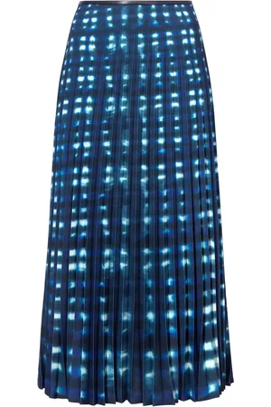 Proenza Schouler Piper tie-dye pleated midi skirt