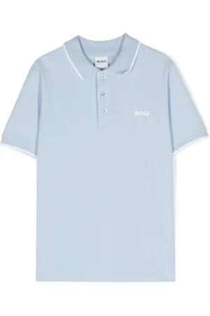 HUGO BOSS Logo-print cotton polo shirt