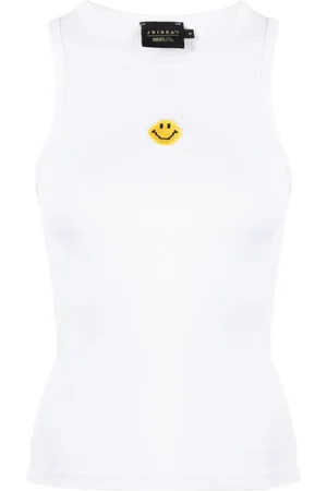 JOSHUA SANDERS Smiley-motif tank top