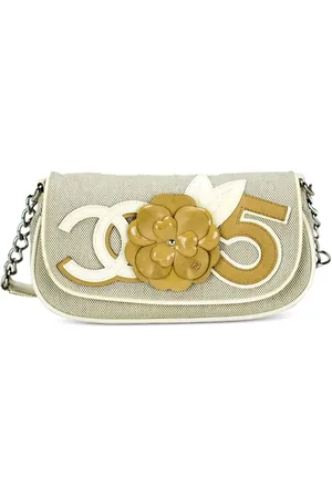 CHANEL 2005 small Camellia Flap shoulder bag