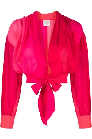 FORTE FORTE Tie-fastening silk blouse