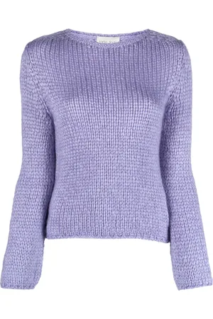 FORTE FORTE Round-neck silk blend jumper