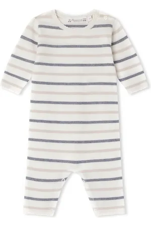 BONPOINT Carl striped cotton babygrow